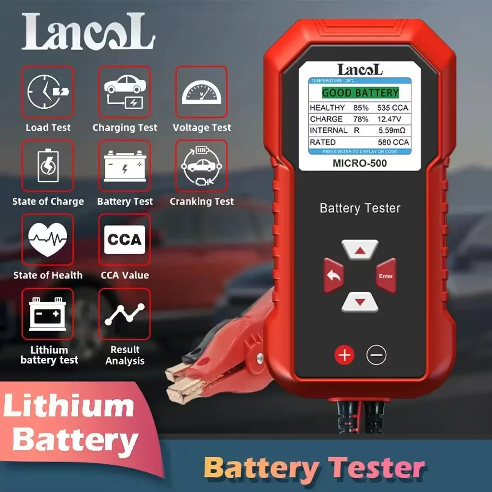 Battery Load Tester - Lancol Micro 500 12V probador de
