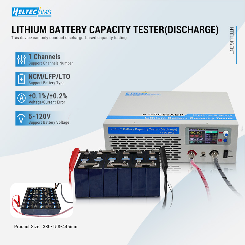 Battery Load Tester - Heltec HT‑DC50ABP Probador de Capacidad de