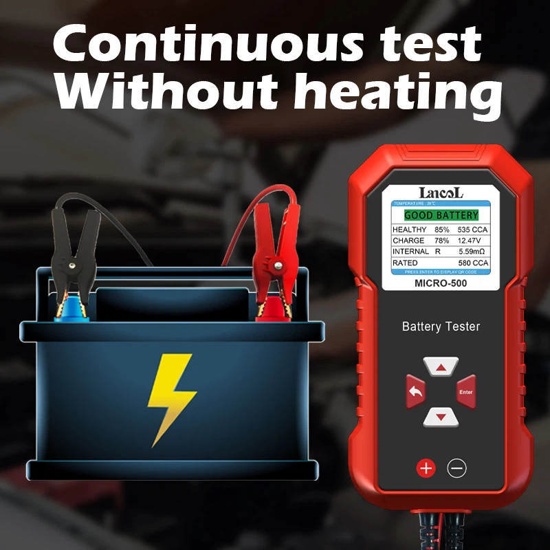 Lancol Micro 500 12V 24V proba - Battery Load Tester reseña y precio