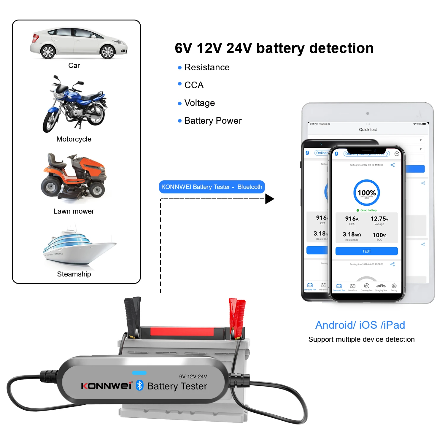 2026 KONNWEI BK200 Probador de - Battery Load Tester reseña y precio