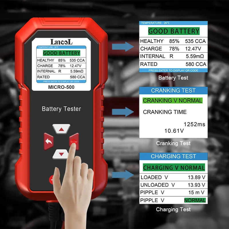 Lancol Micro 500 12V probador  - Battery Load Tester reseña y precio